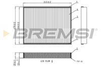 BREMSI FC0900 - Filtro, aire habitáculo