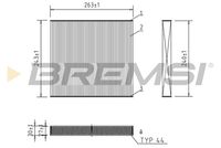 BREMSI FC0941A - Filtro, aire habitáculo