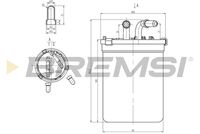 BREMSI FE0055 - Filtro combustible