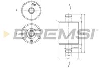 BREMSI FE0148 - Filtro combustible