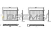 BREMSI FC0968C - Filtro, aire habitáculo