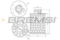 BREMSI FE0150 - Código de motor: Z 13 DT<br>Código de motor: Y 13 DT<Ecotec><br>año construcción hasta: 09/2007<br>Tipo de filtro: Cartucho filtrante<br>Diámetro [mm]: 67<br>Altura [mm]: 96,5<br>