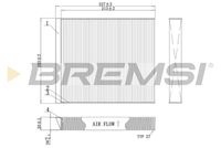 BREMSI FC0971C - Filtro, aire habitáculo