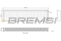 BREMSI FC0986C - Filtro, aire habitáculo