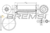 BREMSI FE0334 - Filtro combustible