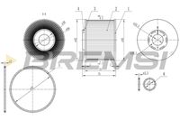 BREMSI FE0343 - Filtro combustible