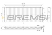 BREMSI FC1329C - Filtro, aire habitáculo