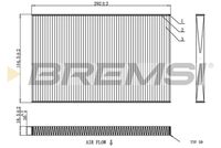 BREMSI FC1404 - Filtro, aire habitáculo