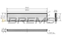 BREMSI FC1535C - Filtro, aire habitáculo