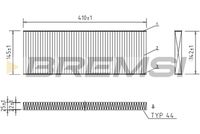 BREMSI FC1545C - Filtro, aire habitáculo