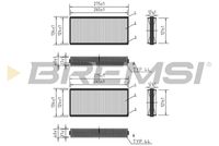 BREMSI FC1551 - Filtro, aire habitáculo