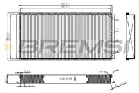 BREMSI FC1924 - Filtro, aire habitáculo