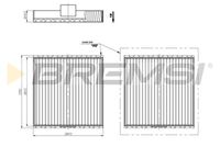 BREMSI FC1934 - Filtro, aire habitáculo