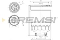 BREMSI FE0799 - año construcción hasta: 04/1990<br>Tipo de filtro: Filtro enroscable<br>Diámetro [mm]: 90<br>Diámetro exterior 1 [mm]: 97<br>Altura [mm]: 145<br>Rosca, salida: 3/4" 16 UNF<br>