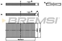 BREMSI FC0990 - Filtro, aire habitáculo