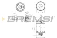 BREMSI FE1316 - Filtro combustible