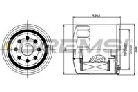 BREMSI FE1498 - Tipo de filtro: Filtro enroscable<br>Altura [mm]: 81<br>Diámetro exterior [mm]: 84<br>Tamaño de rosca interior: M20 x 1,5<br>Peso [kg]: 0,292<br>