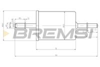 BREMSI FE0062 - Filtro combustible