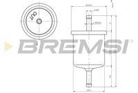 BREMSI FE1514 - Filtro combustible