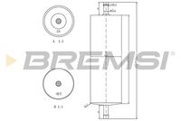 BREMSI FE1520 - Filtro combustible