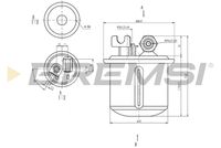 BREMSI FE1883 - Preparación del combustible: Inyección de gasolina<br>Tipo de filtro: Filtro de tubería<br>Diámetro [mm]: 75<br>Altura [mm]: 111<br>Rosca, entrada: M 14 x 1,5<br>Rosca, salida: M 12 x 1,25<br>