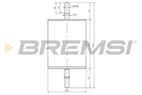 BREMSI FE1885 - Filtro combustible