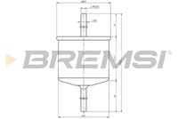 BREMSI FE1887 - Filtro combustible