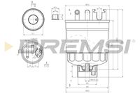 BREMSI FE0371 - Filtro combustible