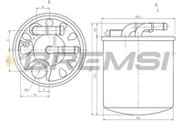 BREMSI FE0384 - Filtro combustible