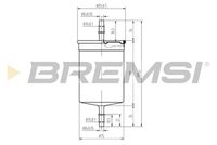 BREMSI FE0394 - Filtro combustible