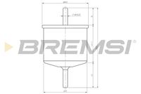 BREMSI FE0399 - Filtro combustible