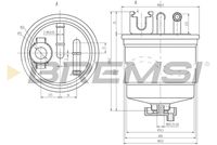 BREMSI FE0809 - Filtro combustible