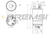 BREMSI FE0811 - Filtro combustible