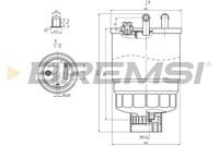 BREMSI FE0818 - Filtro combustible