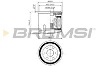 BREMSI FL0028 - Código de motor: D4F 712<br>Código de motor: D4F 706<br>año construcción hasta: 02/2003<br>Tipo de filtro: Cartucho filtrante<br>Artículo complementario/Información complementaria: con juntas<br>Altura [mm]: 87<br>Diámetro exterior [mm]: 53<br>Diám. int. 1 [mm]: 24<br>