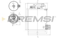 BREMSI FE0836 - Filtro combustible