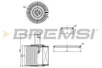 BREMSI FL0252 - año construcción hasta: 12/2013<br>Tipo de filtro: Cartucho filtrante<br>Artículo complementario/Información complementaria: con junta<br>Altura [mm]: 57<br>Altura 1 [mm]: 55<br>Diámetro exterior [mm]: 62<br>Diám. int. 1 [mm]: 29<br>