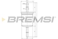 BREMSI FE1319 - Filtro combustible