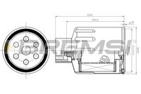 BREMSI FE1500 - Filtro combustible