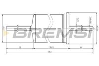 BREMSI FE1512 - Filtro combustible