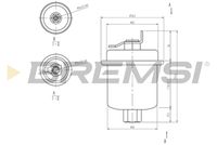 BREMSI FE1516 - Filtro combustible