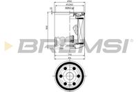 BREMSI FL0300 - año construcción desde: 10/1996<br>Tipo de filtro: Filtro enroscable<br>Altura [mm]: 79<br>Medida de rosca: M 20 x 1,5<br>Diámetro exterior [mm]: 76<br>Diámetro exterior de la junta anular [mm]: 72<br>Diámetro interior de la junta anular [mm]: 63<br>Cantidad: 1<br>