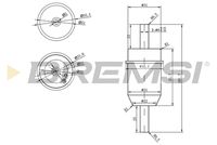 BREMSI FE1823 - Filtro combustible