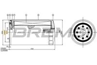 BREMSI FL0758 - Filtro de aceite