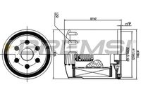 BREMSI FL1302 - Altura [mm]: 88<br>Medida de rosca: M 20 X 1,5<br>Diámetro 1 [mm]: 77<br>Tipo de filtro: Filtro enroscable<br>