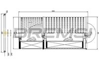 BREMSI FL1729 - Tipo de filtro: Cartucho filtrante<br>Altura [mm]: 196<br>Diámetro exterior [mm]: 92<br>Diám. int. 1 [mm]: 24,4<br>Diámetro exterior 1 [mm]: 89<br>