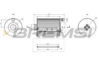 BREMSI FL2352 - Tipo de filtro: Cartucho filtrante<br>Altura [mm]: 111<br>Diámetro interior [mm]: 24<br>Diámetro exterior [mm]: 65<br>Diámetro interior de la junta anular [mm]: 72<br>Diámetro exterior de la junta anular [mm]: 76<br>Peso [kg]: 0,072<br>Artículo complementario/Información complementaria: con junta<br>