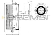 BREMSI FL1736 - Filtro de aceite