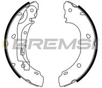 BREMBO K23057 - Lado de montaje: Eje trasero<br>Diámetro interior de tambor de freno [mm]: 254<br>Ancho [mm]: 57,5<br>Pastilla de freno: con forros<br>Restricción de fabricante: Lockheed System<br>