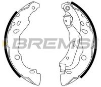 BREMBO K68077 - Lado de montaje: Eje trasero<br>Ancho [mm]: 42<br>Sistema de frenos: Bosch<br>Diámetro interior de tambor de freno [mm]: 228<br>Tipo de montaje: premontado<br>Reajuste: con reajuste automático<br>Diámetro de orificio [mm]: 22<br>